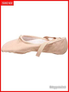 Canvas Split Sole Ballet Shoe - Pump Construction for Arch Hug